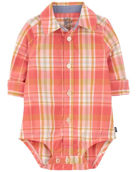  Product image 2 of Baby Plaid Button-Front Bodysuit