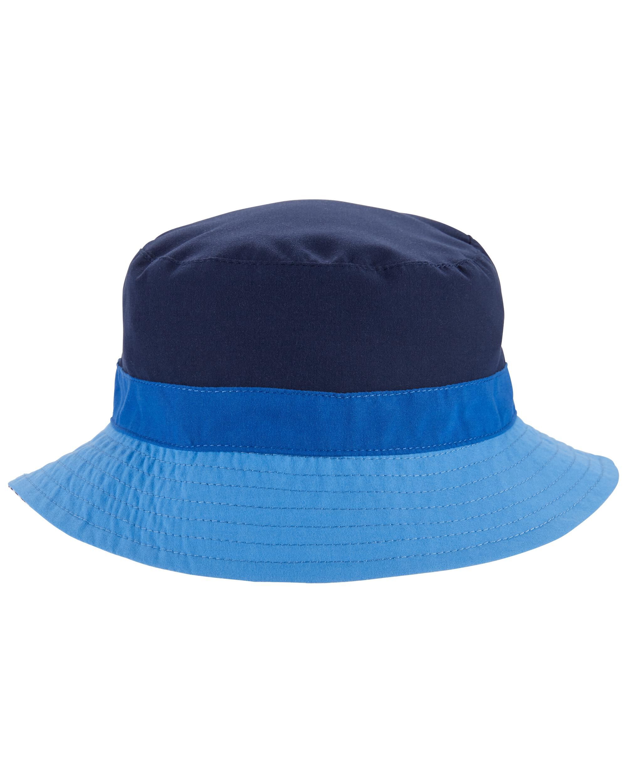 Toddler Blue Reversible Bucket Hat 