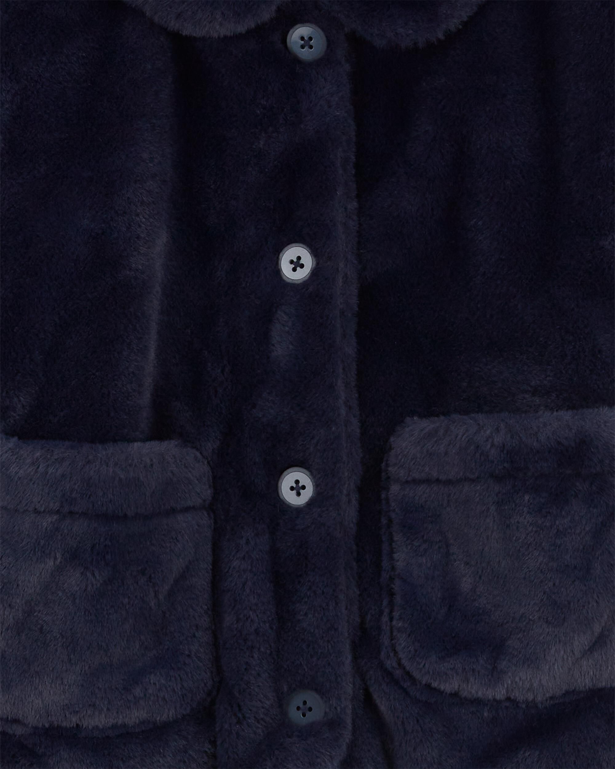Kid Faux Fur Button-Front Jacket - OshKosh | Carter's
