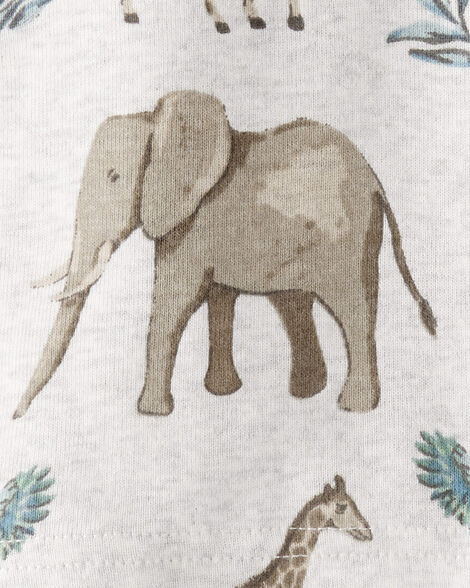 Product image 3 of Baby Safari Print Organic Cotton 2-Piece Pajamas