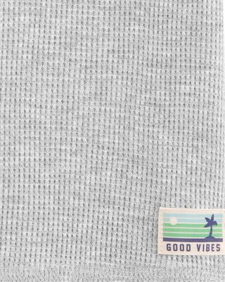 Product image 2 of Baby Short-Sleeve Waffle Knit Tee - Grey