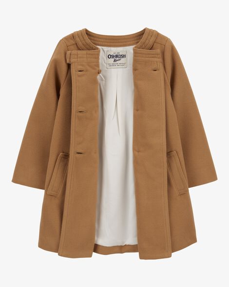 Product image 2 of Toddler Soft Felt Button-Front Coat