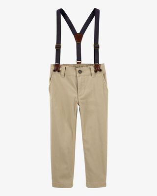 Product image 1 of Toddler The Favorite: Khaki Suspenders