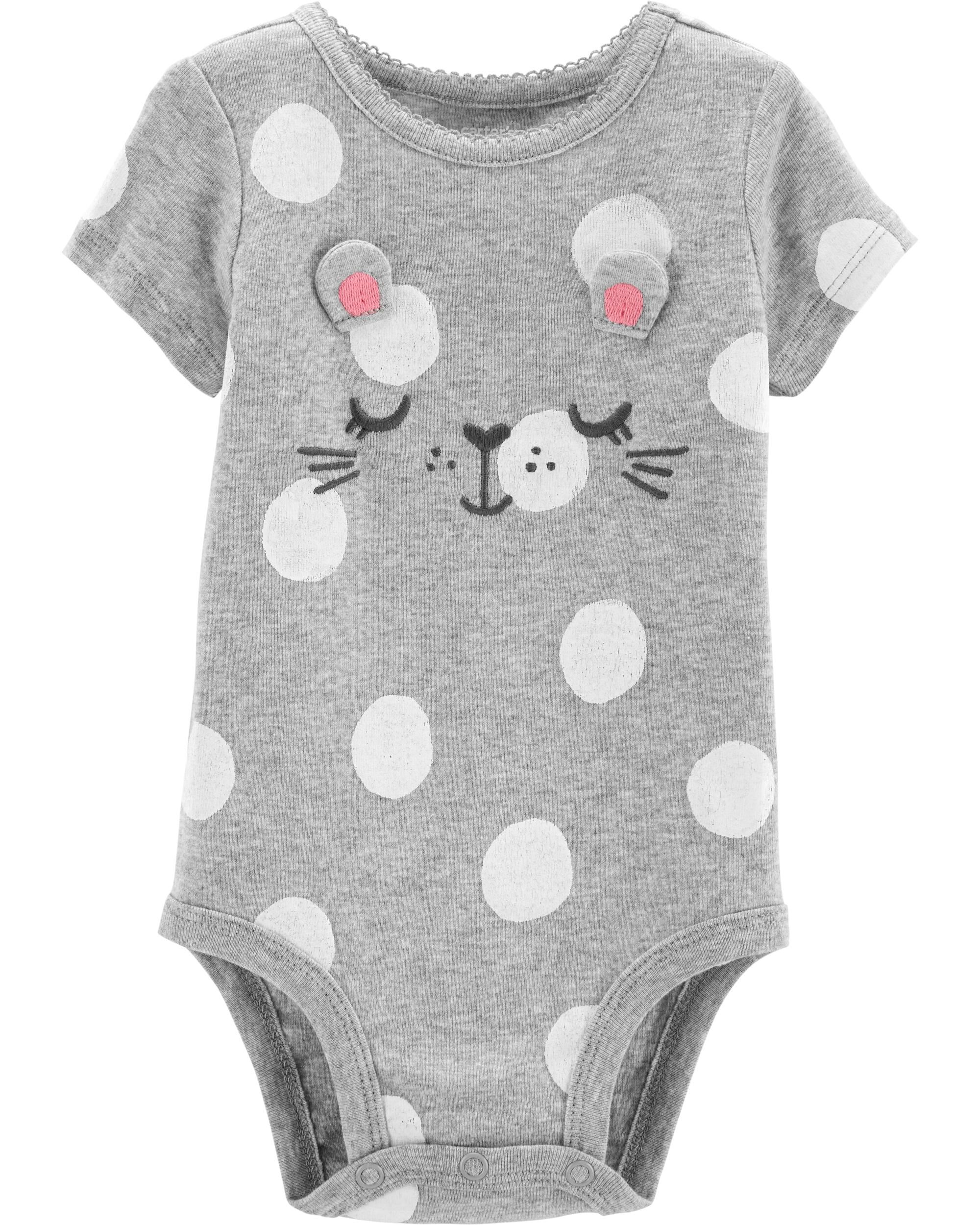 carter's black onesie