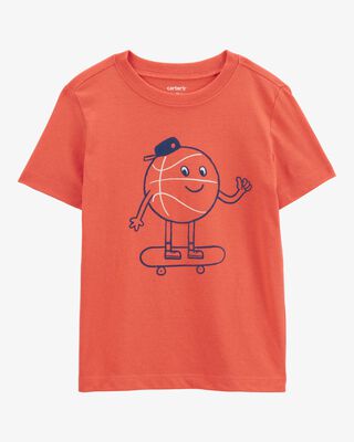 Product image 1 of Toddler Basketball Short-Sleeve Graphic Tee - Orange