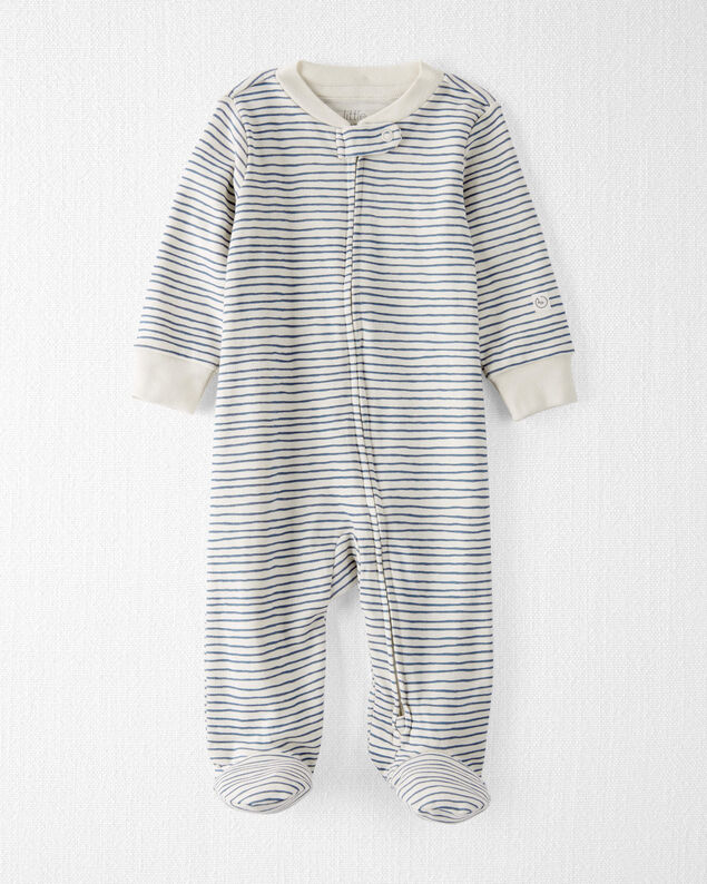 Product image 1 of Baby Organic Cotton Sleep & Play Pajamas in Stripes