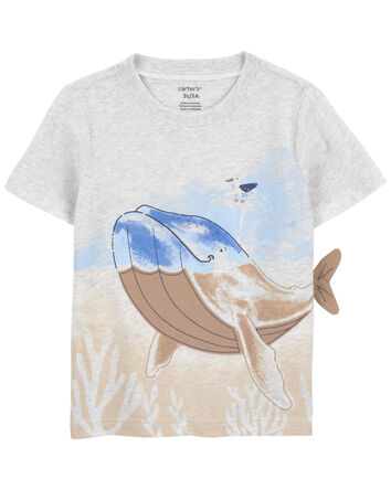 Baby Whale-Print Graphic Tee