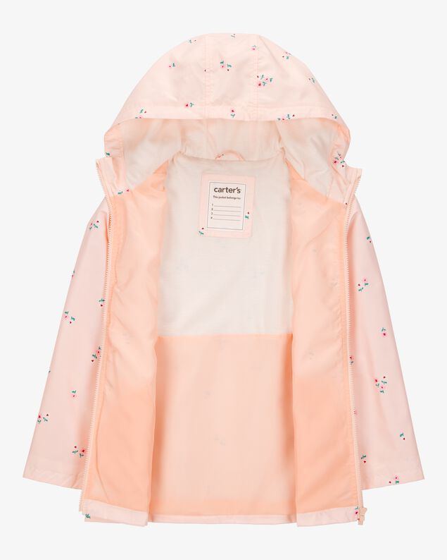 Product image 2 of Floral Rain Jacket - Pink