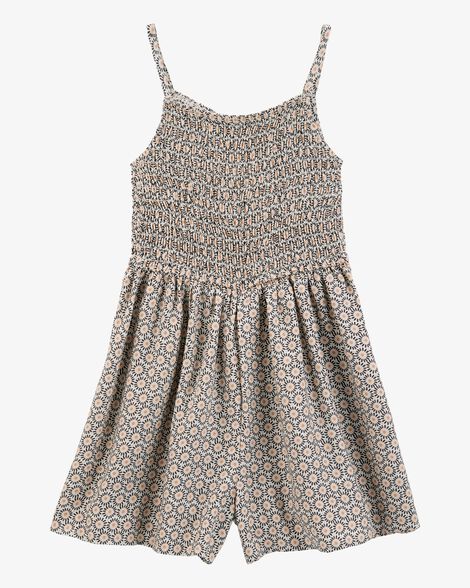  Product image 1 of Kid Geo Print Smocked Jumpsuit