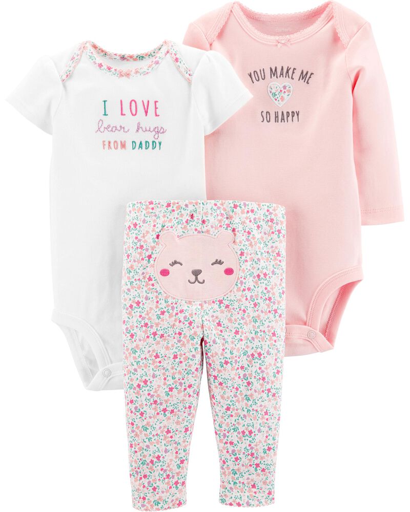3 Piece Floral Little Character Set Carters Com