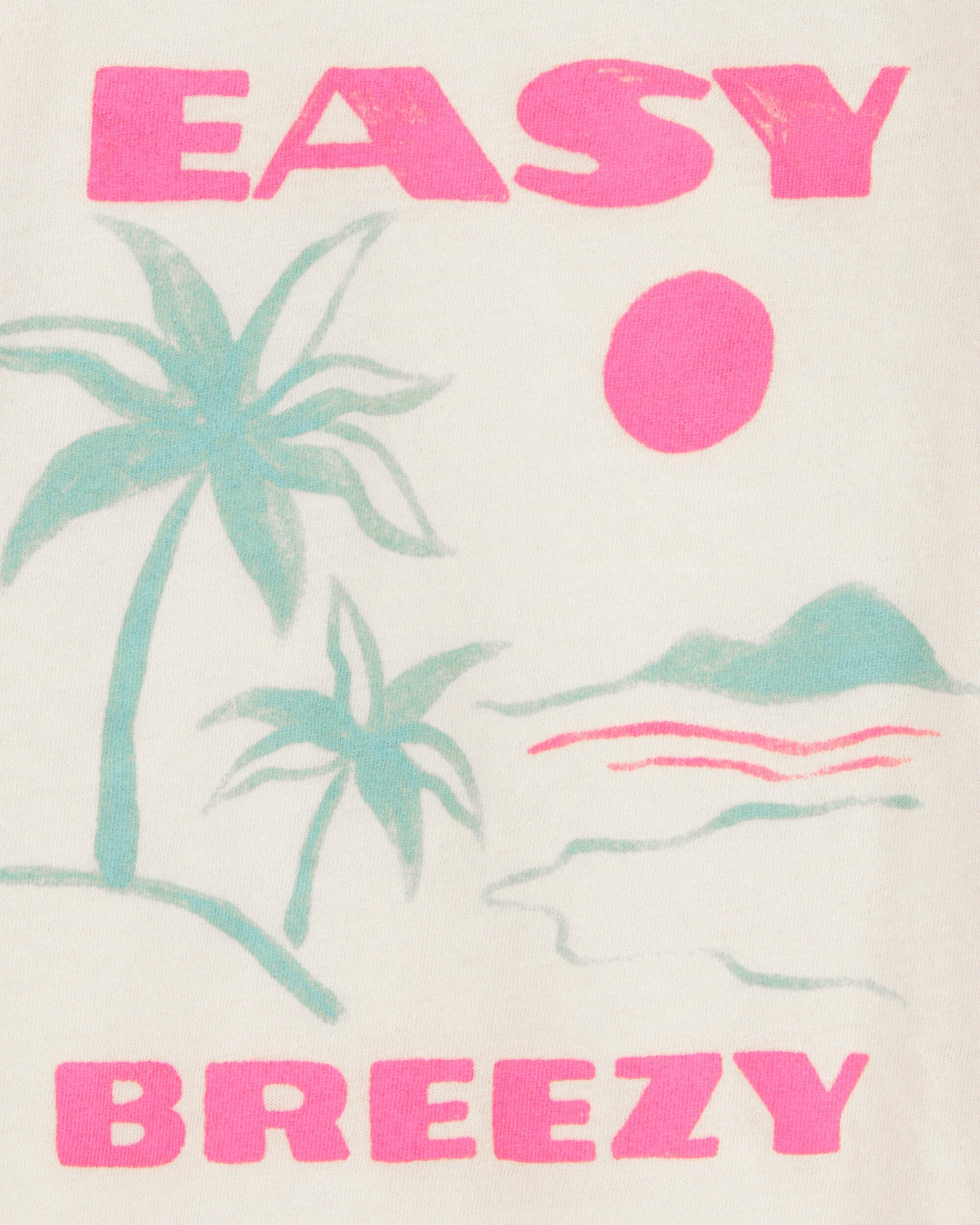 Kid Palm Tree Vintage Muscle Tank - White