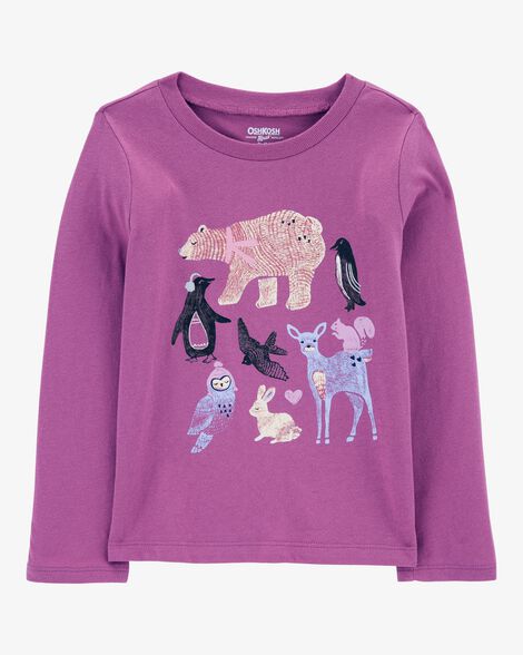 Product image 1 of Toddler Arctic Animals Long-Sleeve Graphic Tee