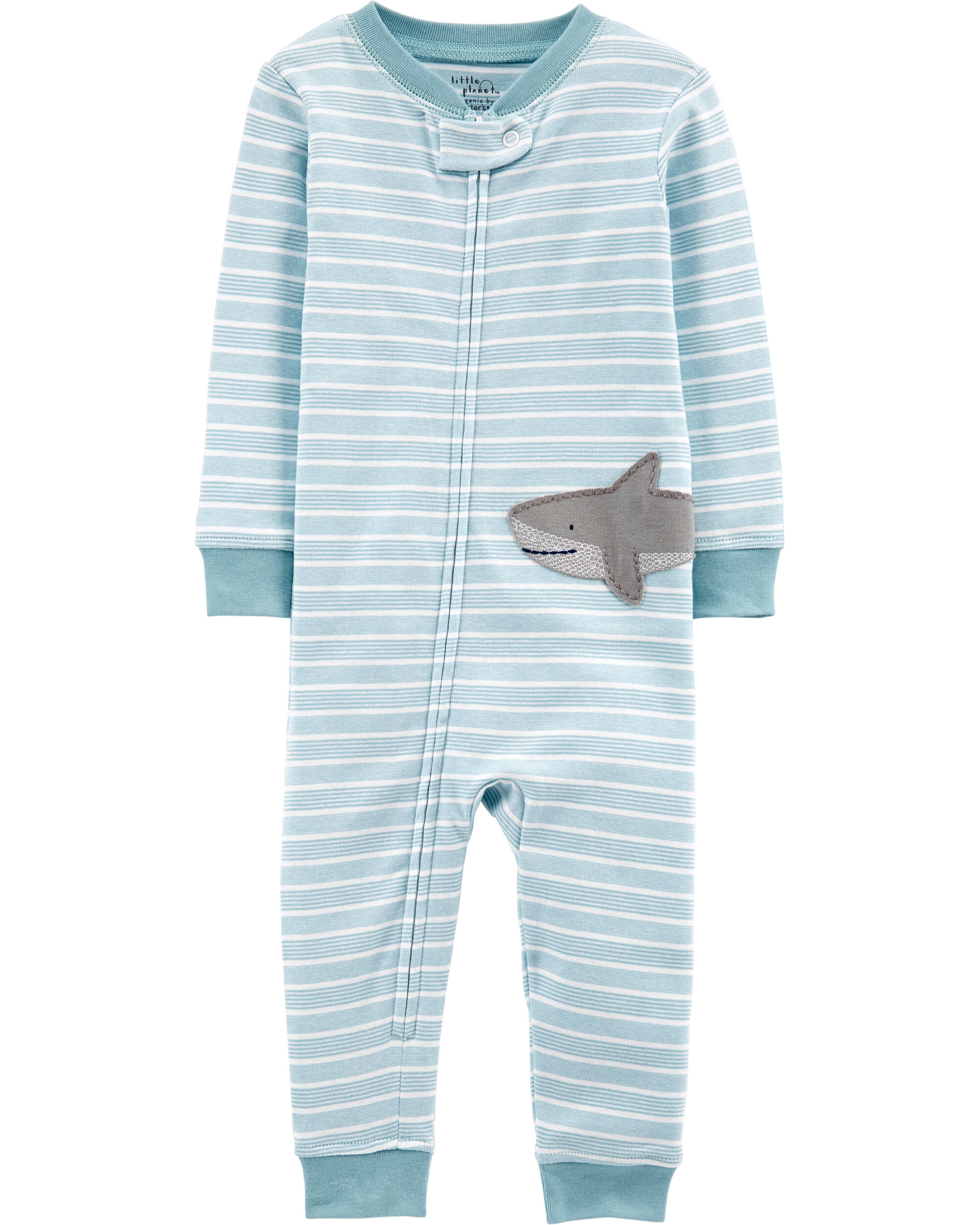 Carters Baby Boys 1-Piece Shark Snug Fit Cotton Footless Pajamas