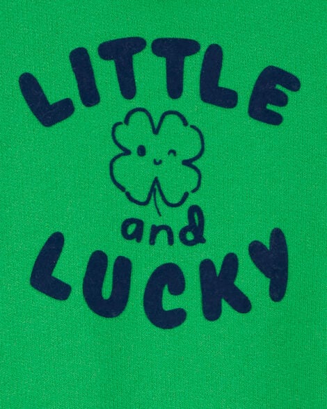 Product image 2 of Baby French Terry Long-Sleeve Jumpsuit - Green
