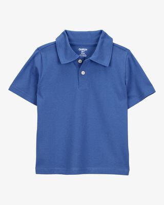 Product image 1 of Toddler Pique Uniform Polo Shirt - Blue