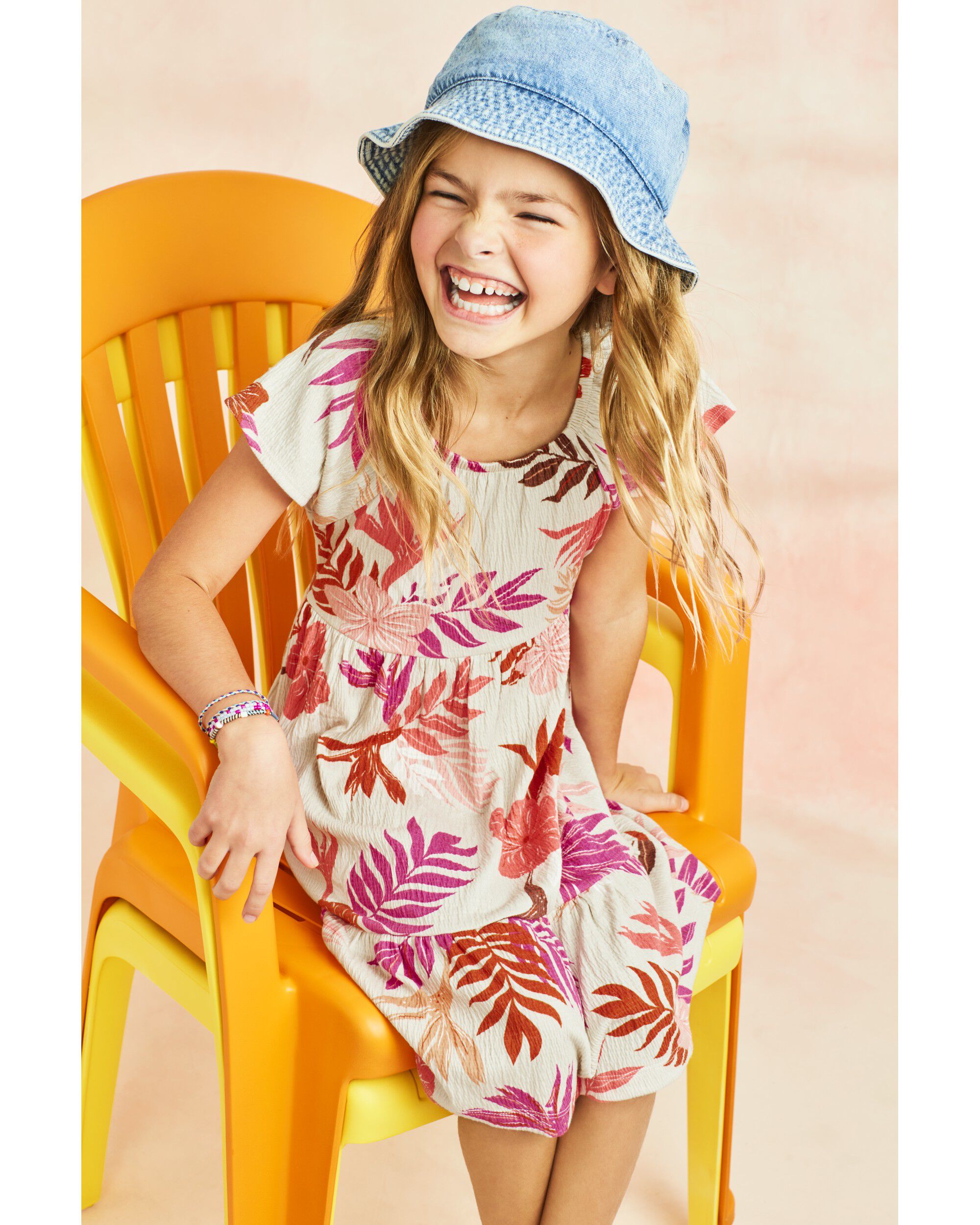 Carters yellow floral dress hot sale