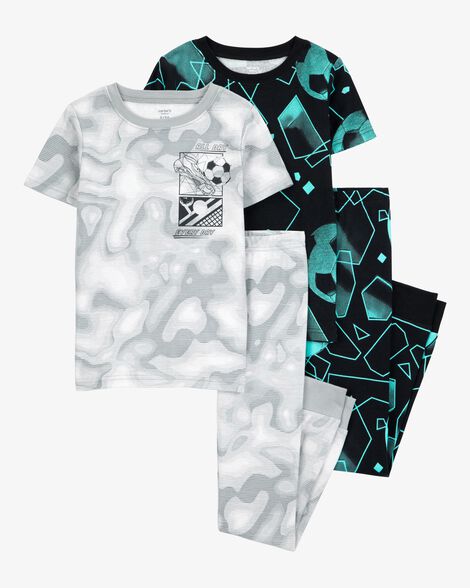  Product image 1 of Kid 4-Piece Sports Cotton Pajamas