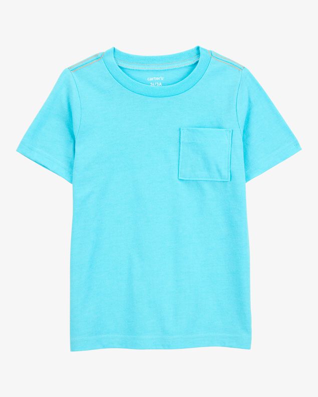 Product image 1 of Baby Solid Short-Sleeve Pocket Tee - Blue