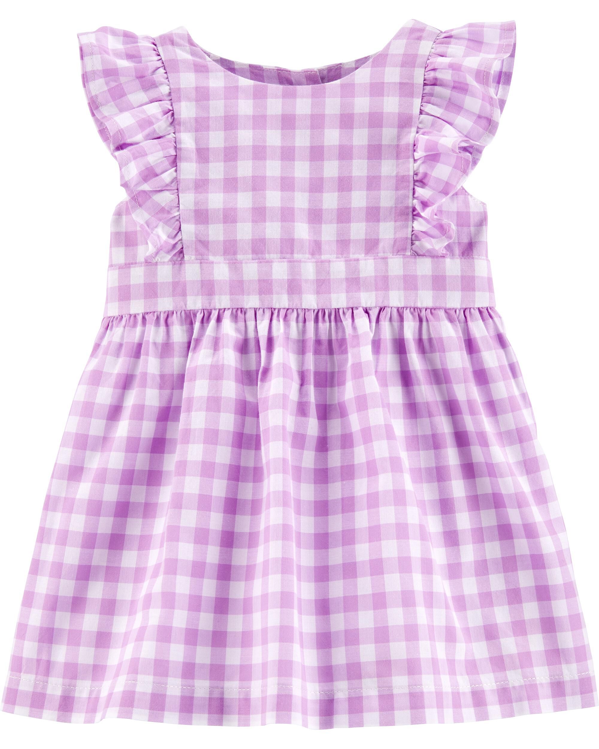 gingham baby dress