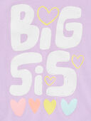 Purple - Kid Big Sis Graphic Tee, Selected