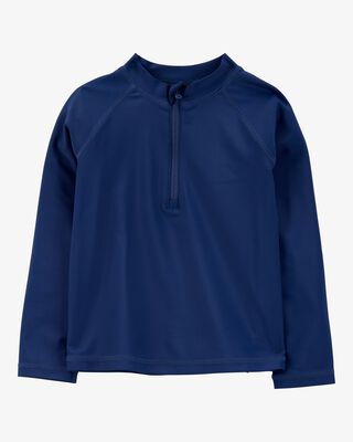 Product image 1 of Toddler Long Sleeve Half-Zip Rashguard - Navy