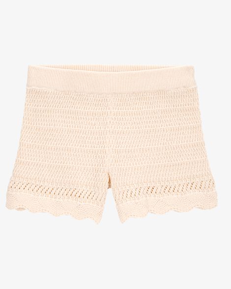  Product image 1 of Toddler Crotchet Knit Shorts - Ivory