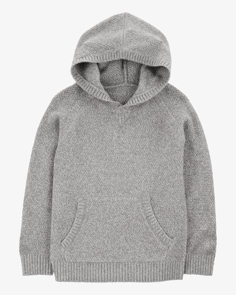  Product image 1 of Kid Chunky Waffle Pullover Sweater - Gray