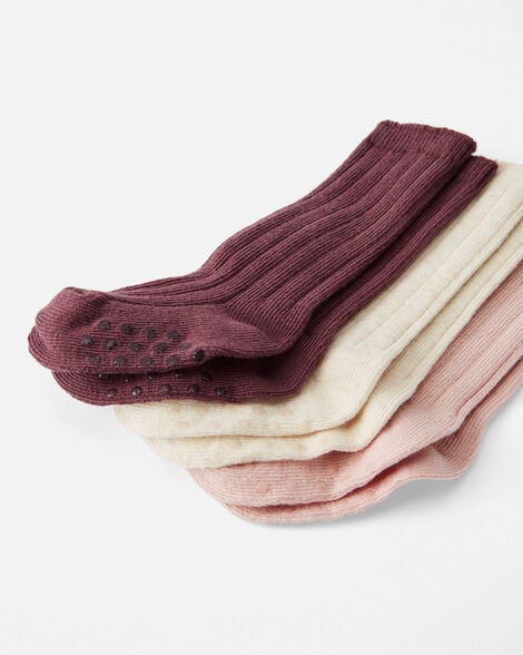 Product image 2 of Toddler 3-Pack Knee-High Slip Resistant Socks