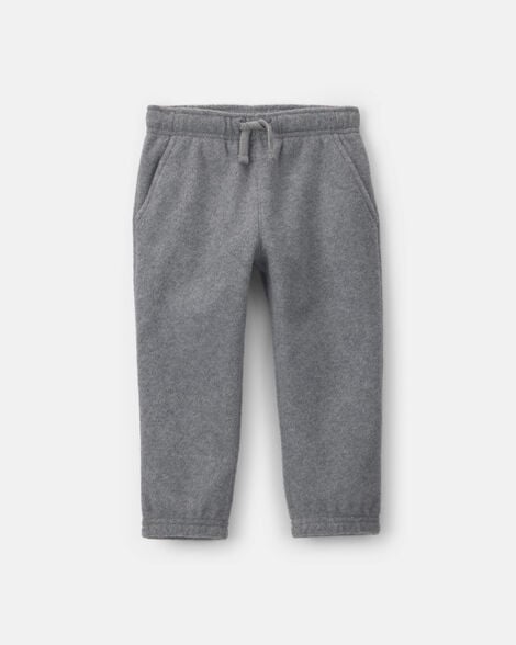 toddler boy fleece pants - grey