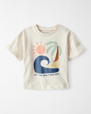 Product image 1 of Baby Organic Cotton Beach-Print Tee