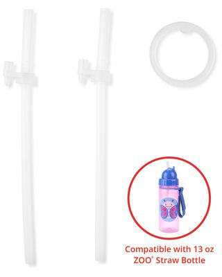 Product image 1 of Zoo Straw Bottle (13 oz) Extra Straws - 2-Pack