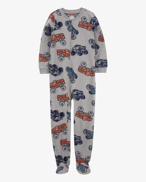  Product image 1 of Kid 1-Piece Monster Fleece Footie Pajamas
