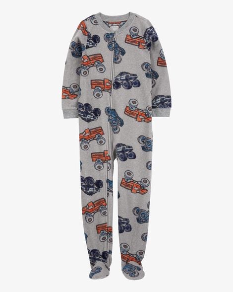 Product image 1 of Kid 1-Piece Monster Fleece Footie Pajamas