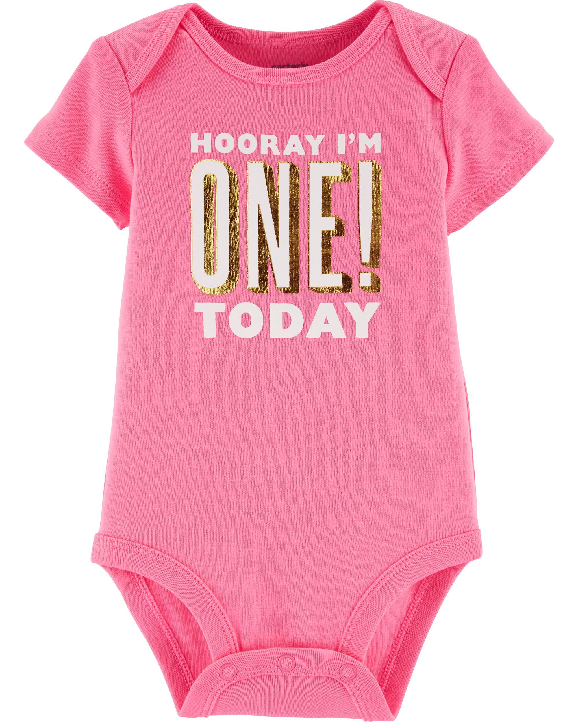 1st birthday onesie girl carters