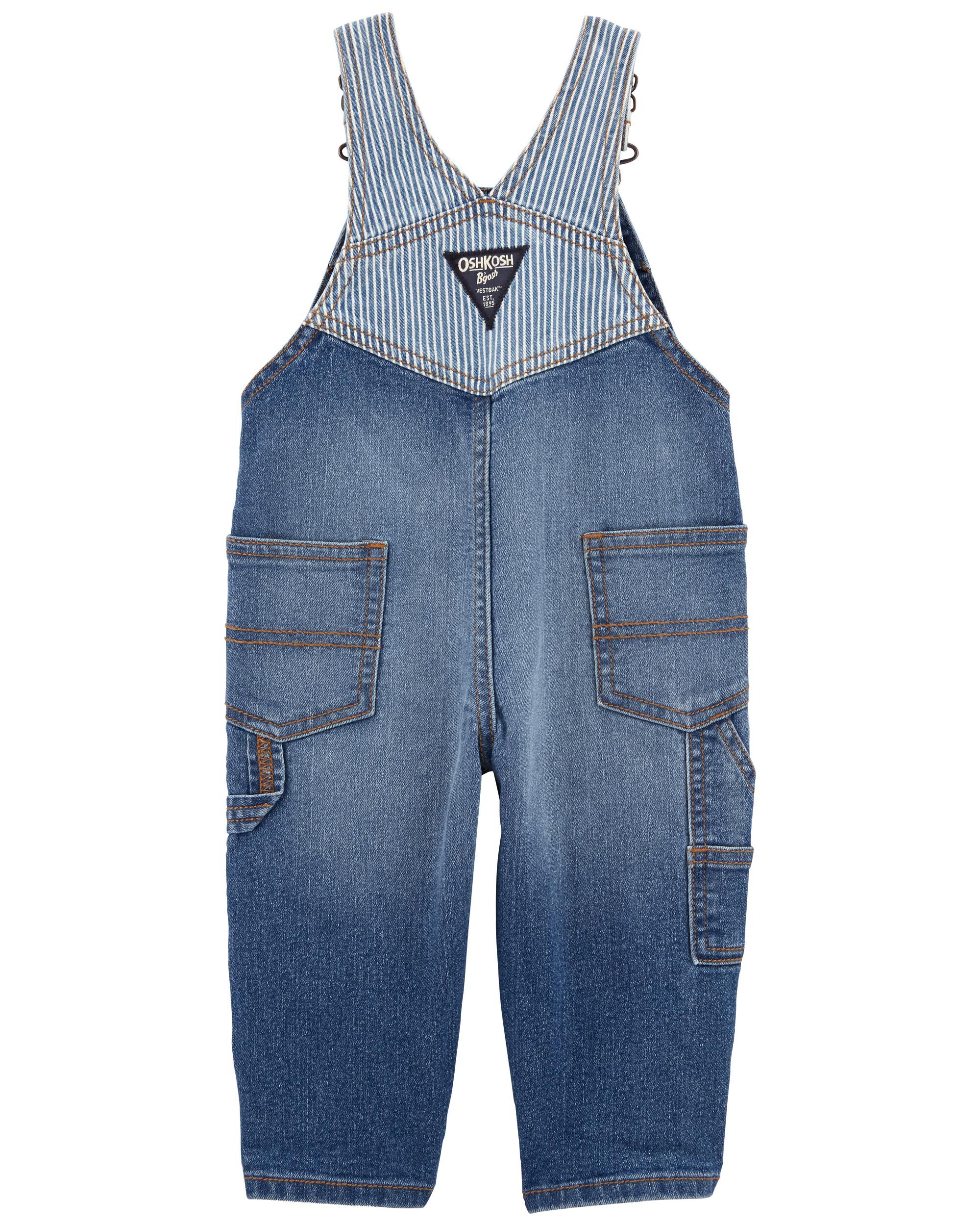 【限定製作】 Baby Favorite Overalls: Hickory Stripe Remix - OshKosh オーバーオール