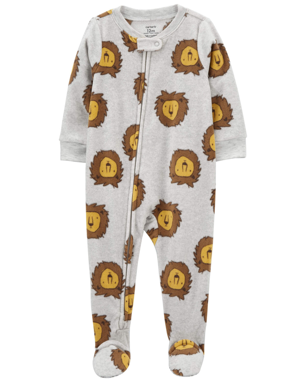 Baby 1-Piece Lion Fleece Footie Pajamas - Carter