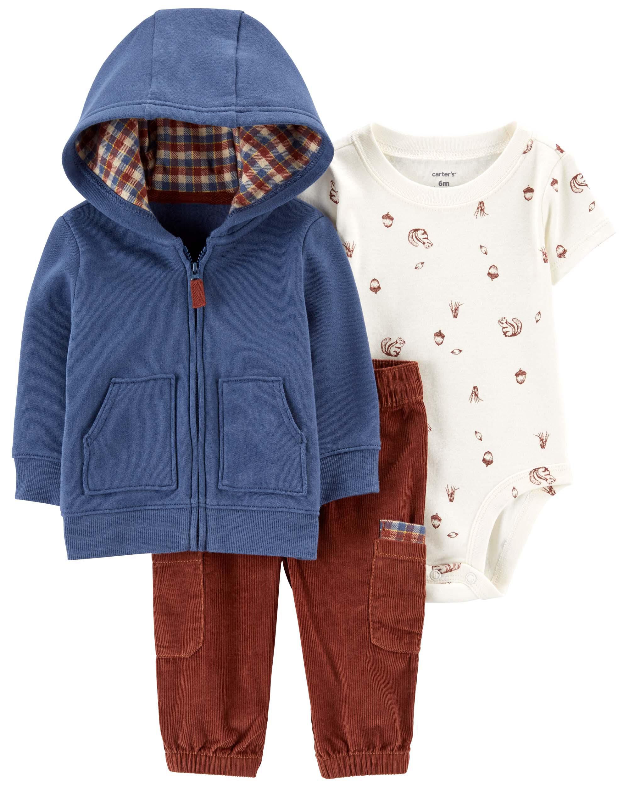 Baby 3 Piece Fleece Jacket Set Carter s Carter s