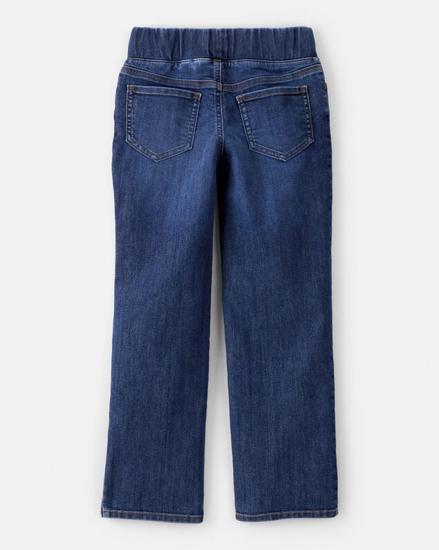 Product image 2 of Girls Mid-Rise Denim Pull-On Jeans - Blue