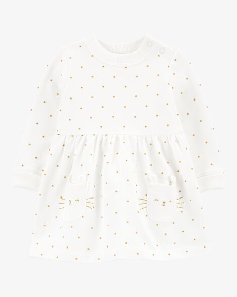  Product image 1 of Baby Polka Dot Fleece Dress