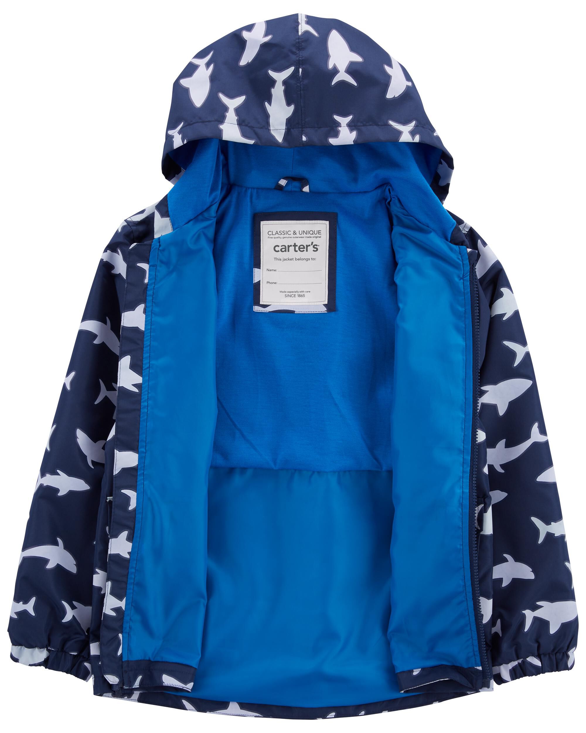 Kid Shark Color Changing Rain Jacket Carter s Carter s