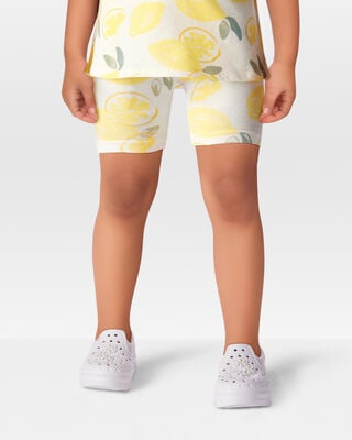 Product image 2 of Toddler Lemon Print Bike Shorts - Multi