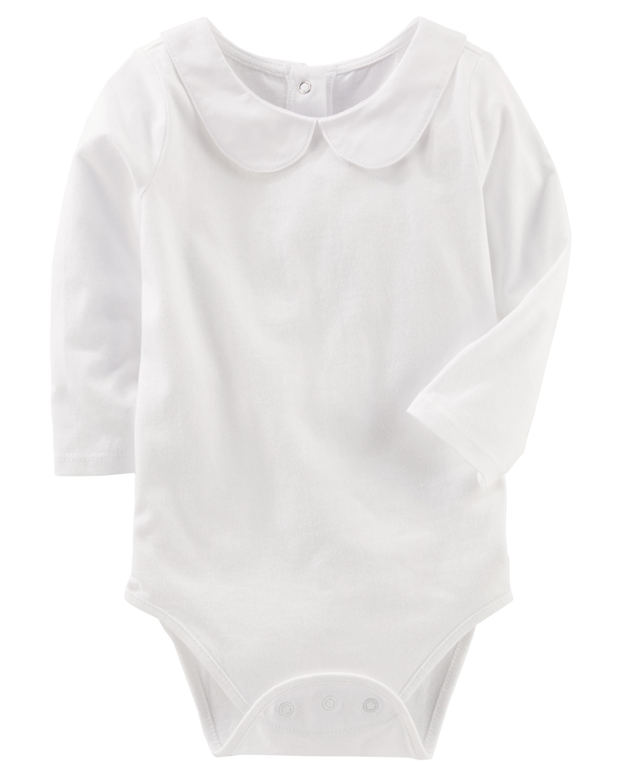 Baby peter pan collar bodysuit clearance