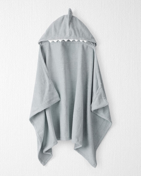 Toddler Organic Terry Cotton Shark Towel