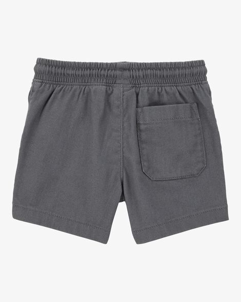  Product image 2 of Toddler Pull-On Twill Shorts - Grey
