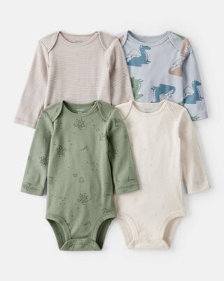 Baby Boy Dinosaur 2-Way Zip Cotton Sleep & Play Pajamas