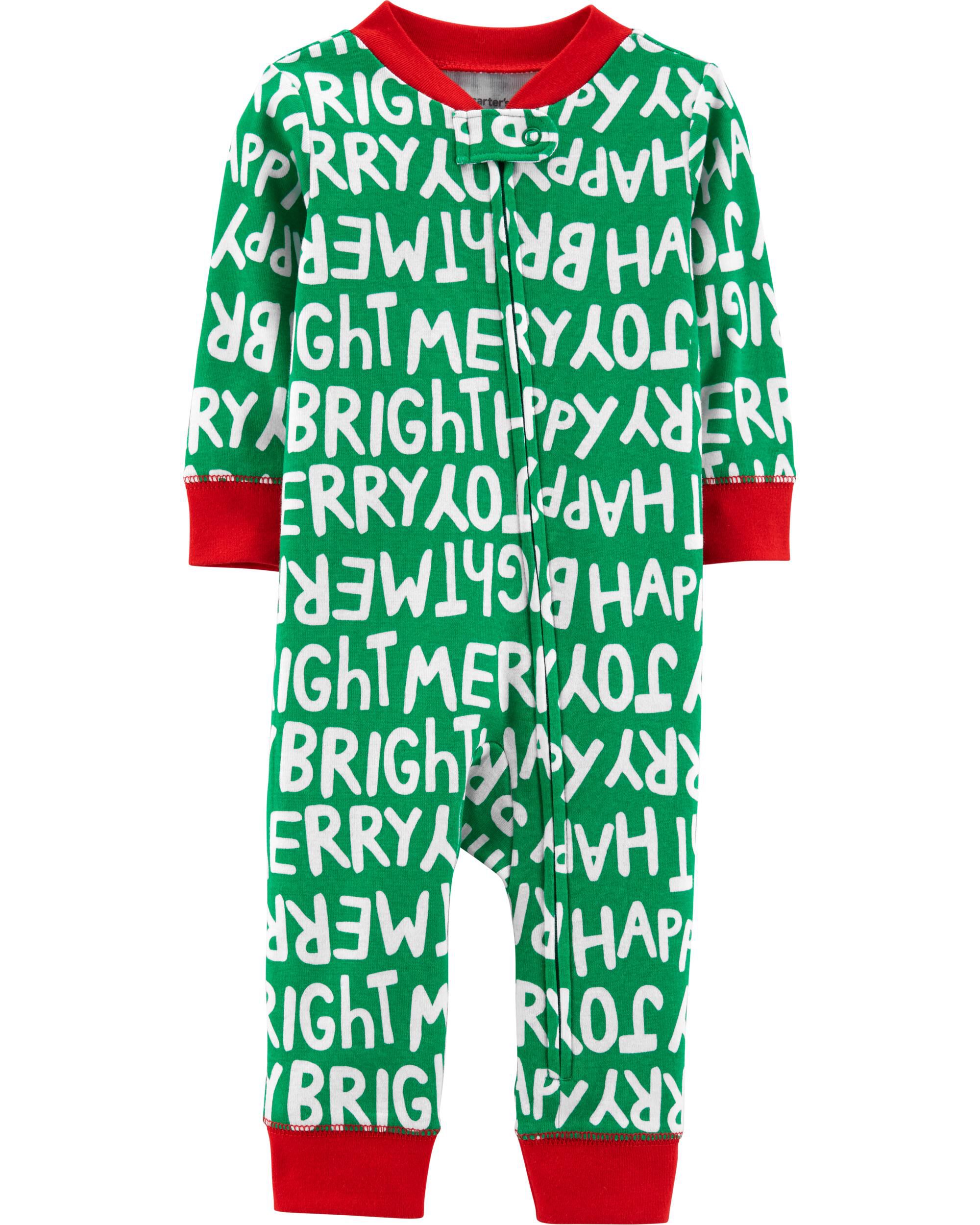 carters baby christmas pajamas