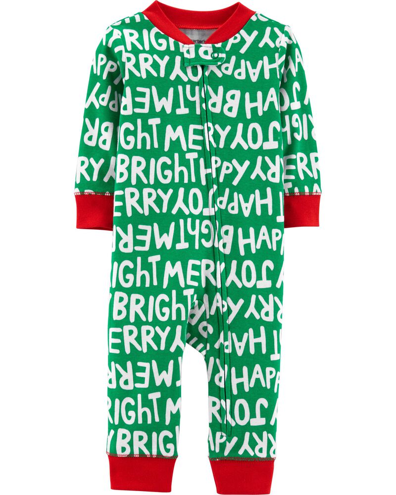 1 Piece Christmas Snug Fit Cotton Footless Pjs Carters Com