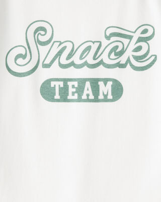 Product image 2 of Girls Snack Team Short-Sleeve Graphic Tee - Green/White