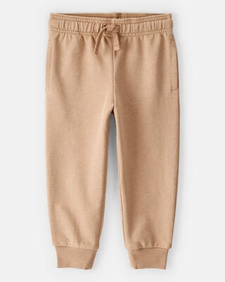 Toddler Boy Pull-On French Terry Pants - Grey