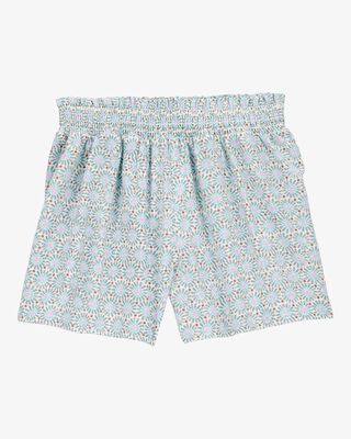 Product image 2 of Kid Geo Print Linen Look-Alike Flowy Pull-On Shorts